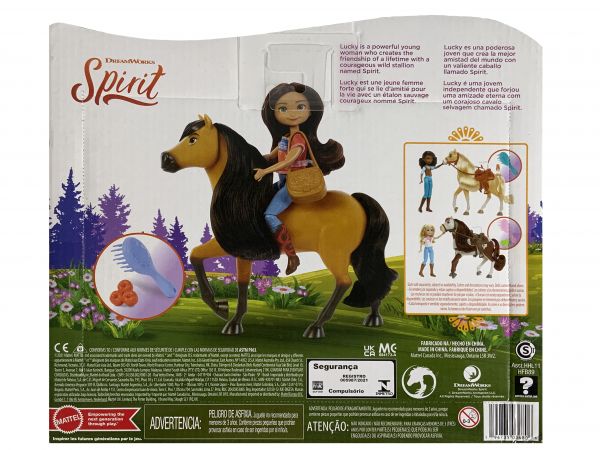 'Lucky &amp; Spirit' SPIRIT Horse and Rider Toy #3